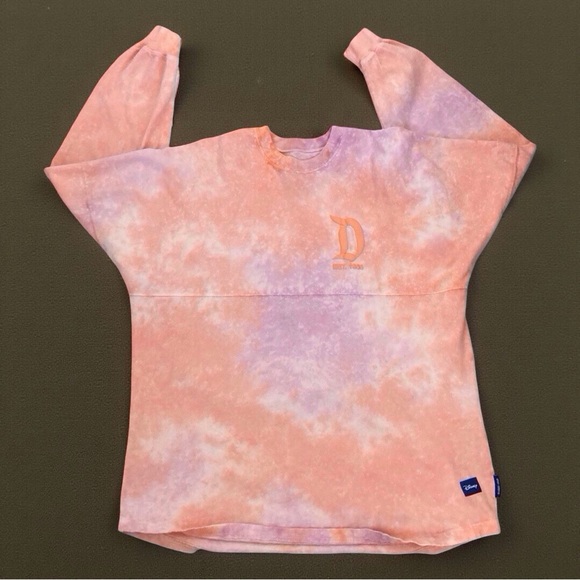 Disneyland Spirit Jersey – Tie-Dye Lightweight Pink Orange Size Medium - Picture 3 of 9